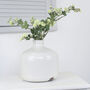 Large Winter White Crackled Glaze Vase, thumbnail 1 of 6