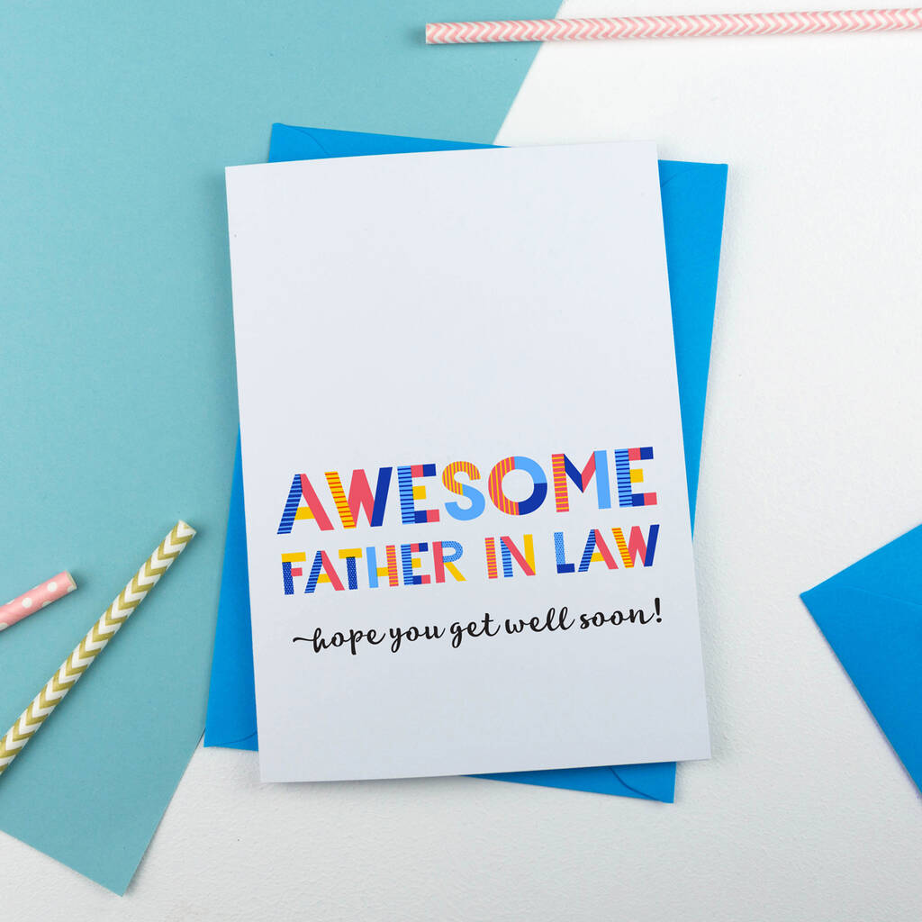 Awesome Father In Law Personalised Card By A is for Alphabet