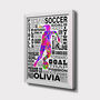 Personalised Girl Soccer Print, thumbnail 1 of 4