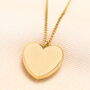 Stainless Steel Heart Pendant Long Chain Necklace In Silver Or Gold, thumbnail 1 of 2