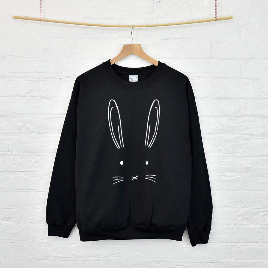 women's bunny rabbit sweatshirt jumper by ellie ellie ...