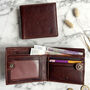 Brown Leather Wallet With Rfid Protection, thumbnail 1 of 2