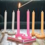 Twist Shaped Hand Made Double Candle, thumbnail 1 of 7