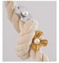 Monaco D’or Gold Pearl White Daisy Flower Charm Gift Brooch, thumbnail 1 of 3