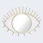 Large Gold Open Eye Mirror, thumbnail 3 of 4