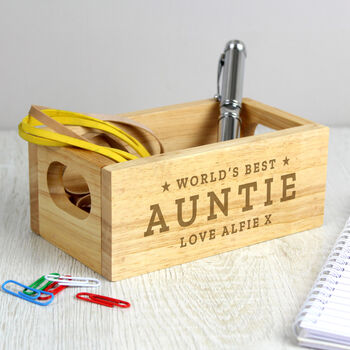 Personalised Mini World's Best Wooden Crate, 4 of 5