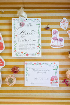 Fairy Tea Party Stationery And Party Bag Set, 2 of 5