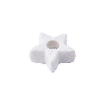 Star Shaped White Marble Tea Light Candle Holder, 2 of 2