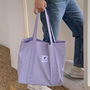 Lavender Extra Large Canvas Shoulder Bags, thumbnail 5 of 5