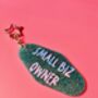 The 'Small Biz Owner' Sparkly Motel Keyring / New Business Congratulations Gift / Fun Shop Owner Gift For Her, thumbnail 4 of 6
