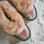 Folk Sheepskin Handmade Moccasins Slippers, thumbnail 3 of 7