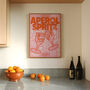 Aperol Spritz | Cocktail Print | Drink | Bar | Wall Art | A5 A4 A3 | Typographic | Wall Decor | Illustration | Summer | Poster, thumbnail 4 of 4