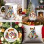 Personalised Akita In Christmas Lights, thumbnail 1 of 10