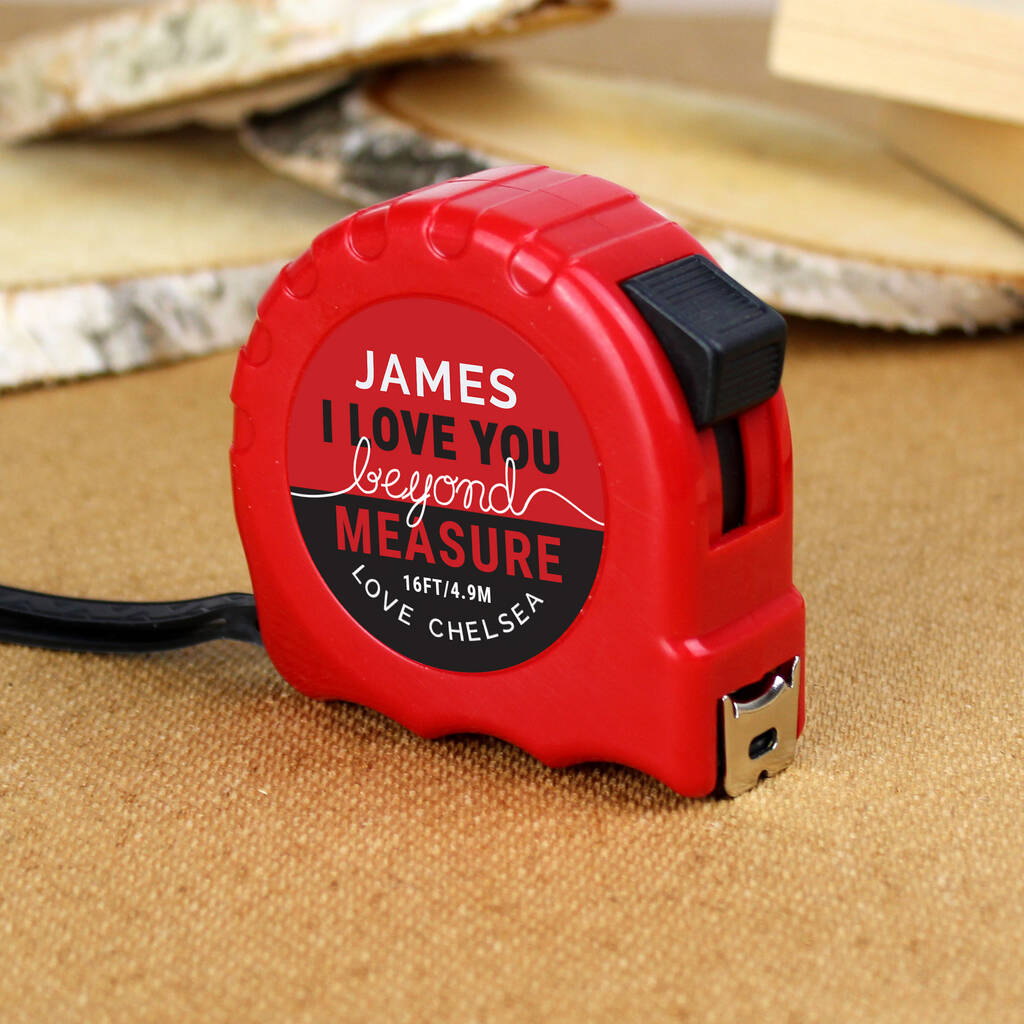 Personalised Beyond Measure Tape Measure Gift By Sassy Bloom As Seen On 