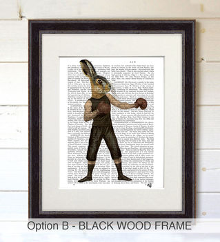 Hare Print, Boxing Hare Book Print, Framed Or Unframed, 4 of 7