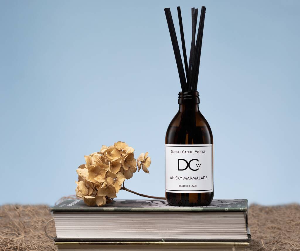 Whisky Marmalade Luxury Reed Diffuser Large 250ml By Dundee Candle