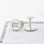 Personalilsed Sterling Silver Monogram Cufflinks, thumbnail 2 of 8