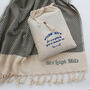 Personalised Soft Cotton Throw, Handwoven Gift, thumbnail 8 of 12