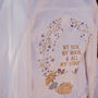 My Sun My Moon Stars White Denim Wedding Jacket, thumbnail 3 of 9