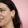 Lily Pink Gold Dainty Ear Cuff, thumbnail 2 of 2