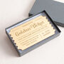 Personalised Golden Ticket Keepsake, thumbnail 1 of 3
