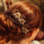 Set Of Three Floral And Celestial Bridal Hairpins, thumbnail 6 of 10