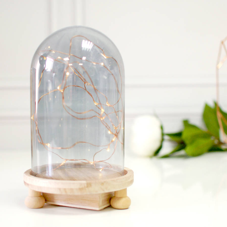 Cloche Bell Jar Lamp Hygge Fairy Lights By Made With Love Designs Cloche Bell Jar Lamp Hygge Fairy Lights