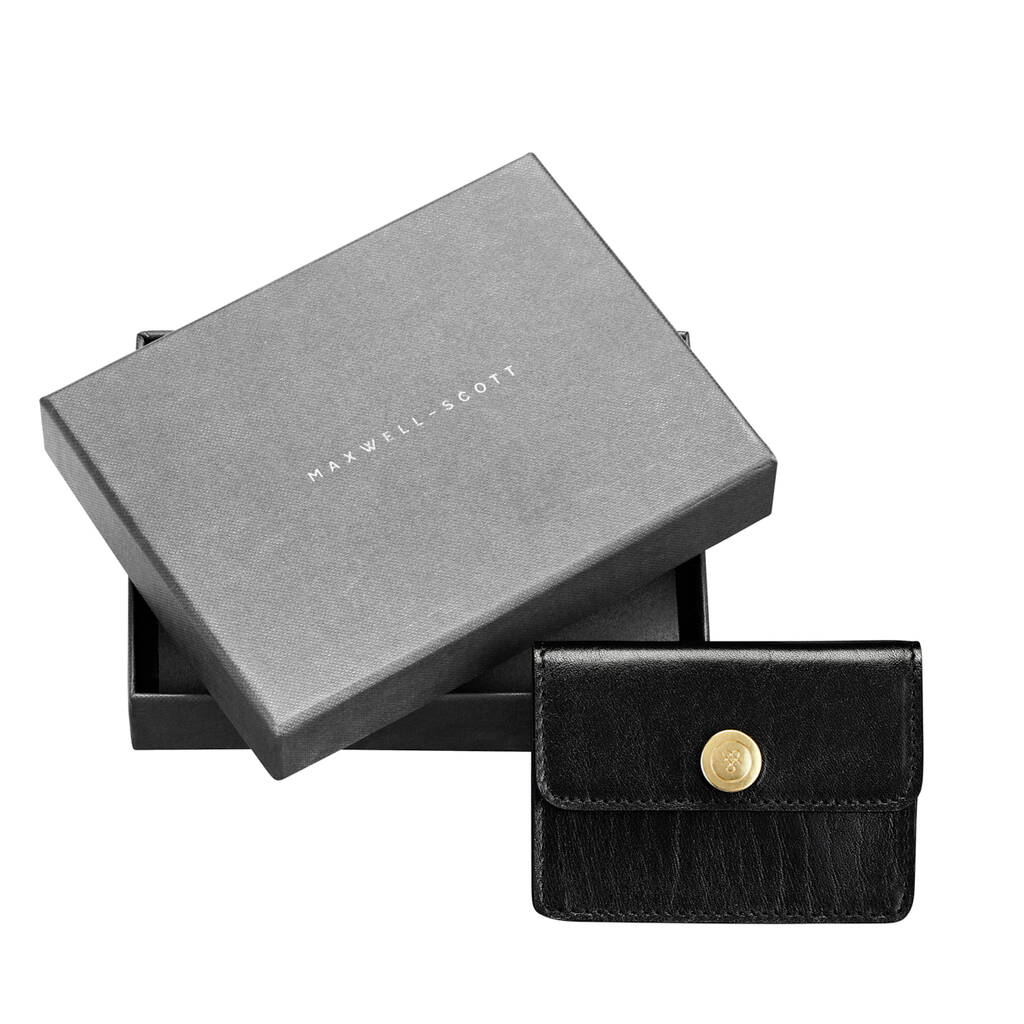 Personalised Women's Leather Card Holder 'Portofino' By Maxwell Scott