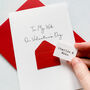 Personalised The One I Love On Valentine's Day Card, thumbnail 3 of 4