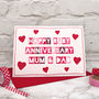 Personalised Typographic Anniversary Card, thumbnail 4 of 6