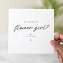 Personalised Poem Will You Be Our Flower Girl? Card, thumbnail 1 of 3