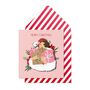 Handmade Christmas Lady Shopping Card, thumbnail 1 of 5