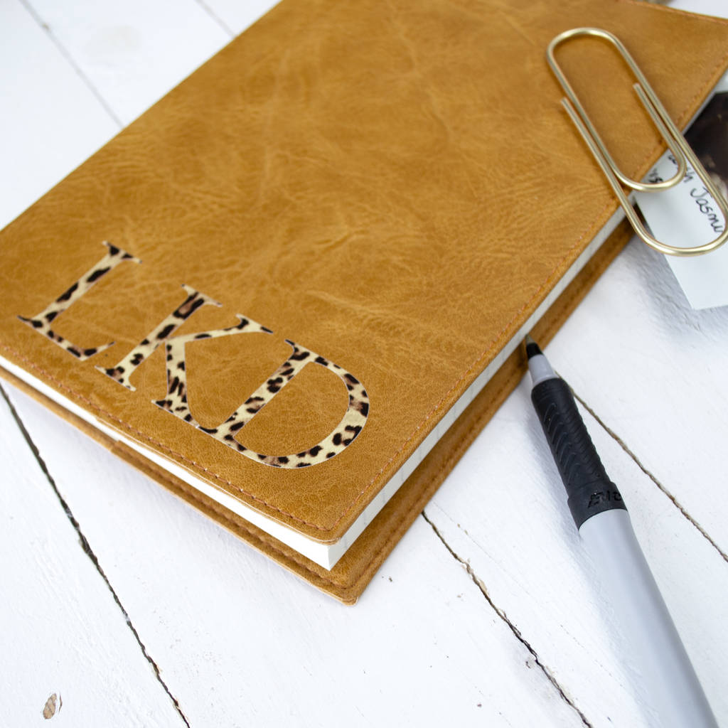 Personalised Leopard Print Notebook By Solesmith | notonthehighstreet.com