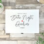 Personalised White Couples Date Night Treat Box Three Sizes, thumbnail 3 of 10