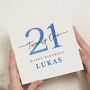 Personalised 21st Birthday Card For Son Or Boyfriend, thumbnail 1 of 7