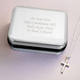 Personalised Box With Silver Cross Necklace, thumbnail 1 of 7
