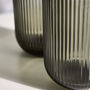 Palermo Set Of Four Grey Ribbed Highball Tumblers, thumbnail 4 of 6