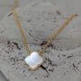 The Lucky Clover Mother Of Pearl Necklace, thumbnail 4 of 7