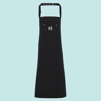 Personalised Chino Apron With Pocket, 5 of 5