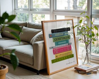 Newcastle Book Stack Art Print, 2 of 6