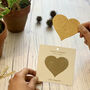 Plant A Gold Heart Seed Paper Card, thumbnail 2 of 7