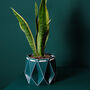 Origami Self Watering Eco Plant Pot: 15cm | Dark Teal, thumbnail 5 of 10