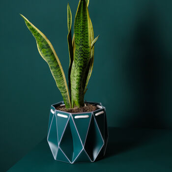 Origami Self Watering Eco Plant Pot: 15cm | Dark Teal, 5 of 10