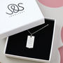 Milestone Wedding Anniversary Sterling Silver Necklace, thumbnail 5 of 6