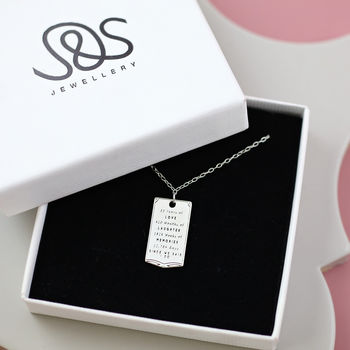 Milestone Wedding Anniversary Sterling Silver Necklace, 5 of 6