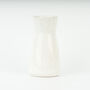 Large Handmade Stoneware Speckled White Bouquet Vase, thumbnail 1 of 4