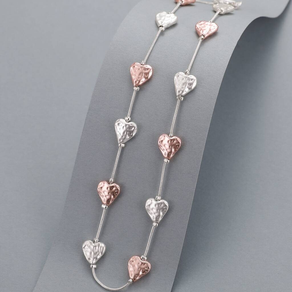 Long Heart Necklace By My Posh Shop