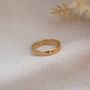 Gold Personalised Constellation Eternity Engraved Ring, thumbnail 5 of 7