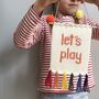 'Let's Play' Knitted Wall Hanging, thumbnail 1 of 4