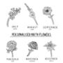 Bespoke Personalised Birth Flower For 1st Birthday, thumbnail 5 of 11